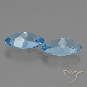8.25 ct natürliche Swiss Blue Topas-Edelsteine, Marquise, VVS-VS