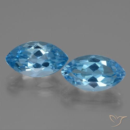 9.50ctw Natürlicher Himmerlblau Topas, Marquise, VVS