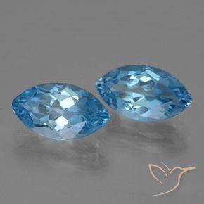 9.50 ct natürliche Himmerlblau Topas-Edelsteine, Marquise, VVS