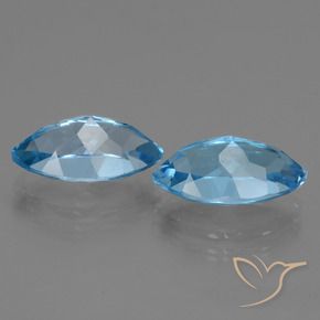 9.50 ct natürliche Himmerlblau Topas-Edelsteine, Marquise, VVS