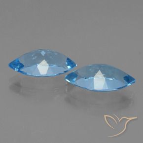 8.02 ct natürliche Swiss Blue Topas-Edelsteine, Marquise, VVS-VS