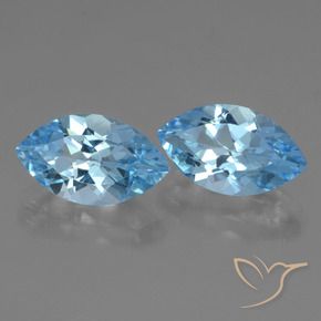 8.10 ct natürliche Himmerlblau Topas-Edelsteine, Marquise, VVS