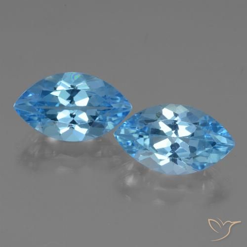 8.23ctw Natürlicher Swiss Blue Topas, Marquise, VVS