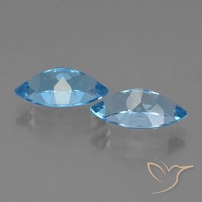 8.23 ct natürliche Swiss Blue Topas-Edelsteine, Marquise, VVS