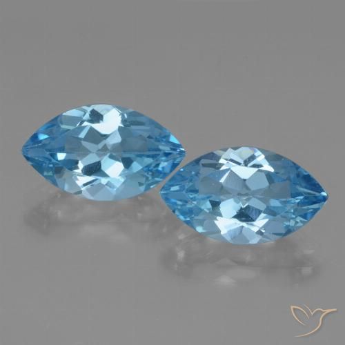 7.83ctw Natürlicher Himmerlblau Topas, Marquise, VVS