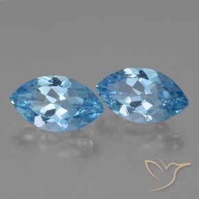 7.83 ct natürliche Himmerlblau Topas-Edelsteine, Marquise, VVS