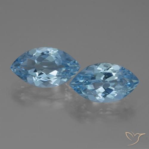 8.23ctw Natürlicher Himmerlblau Topas, Marquise, VVS
