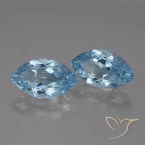 8.23 ct natürliche Himmerlblau Topas-Edelsteine, Marquise, VVS