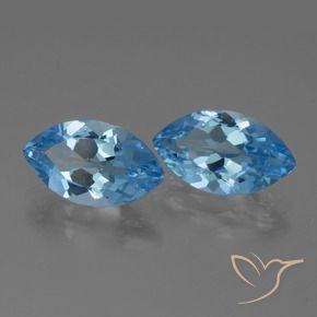 7.88 ct natürliche Swiss Blue Topas-Edelsteine, Marquise, VVS