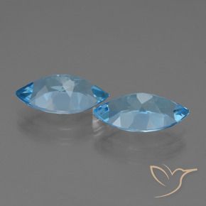 7.88 ct natürliche Swiss Blue Topas-Edelsteine, Marquise, VVS