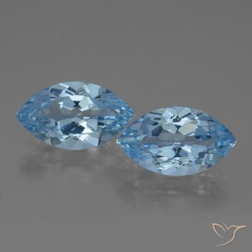 8.21ctw Natürlicher Himmerlblau Topas, Marquise, VVS
