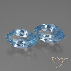 8.21 ct natürliche Himmerlblau Topas-Edelsteine, Marquise, VVS