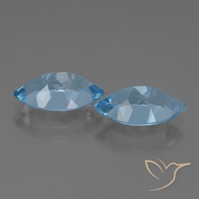8.21 ct natürliche Swiss Blue Topas-Edelsteine, Marquise, VVS