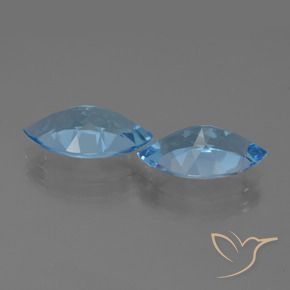 7.40 ct natürliche Swiss Blue Topas-Edelsteine, Marquise, VVS