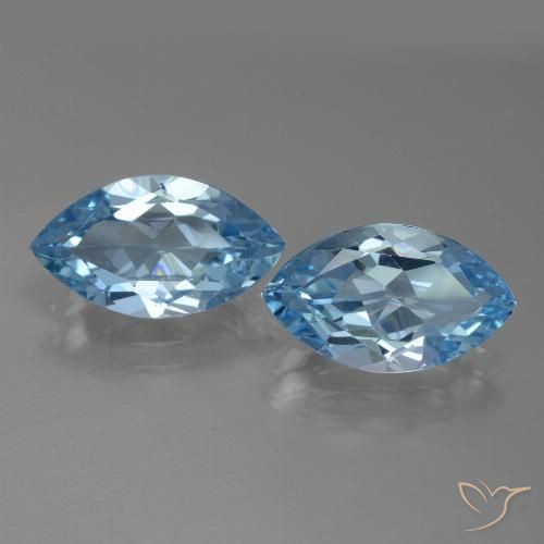 7.79ctw Natürlicher Himmerlblau Topas, Marquise, VVS