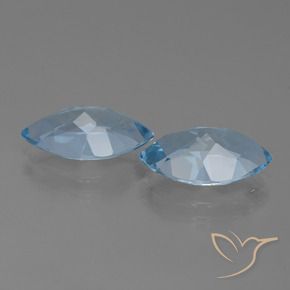 7.79 ct natürliche Himmerlblau Topas-Edelsteine, Marquise, VVS