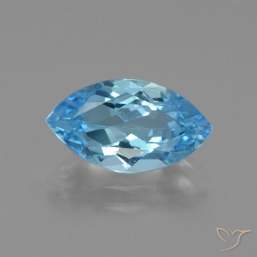 3.85ct Natürlicher Swiss Blue Topas, Marquise, VVS