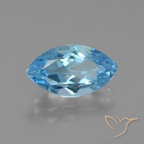 9,17 ctw natürlicher Swiss Blue Topas, Marquise, VVS