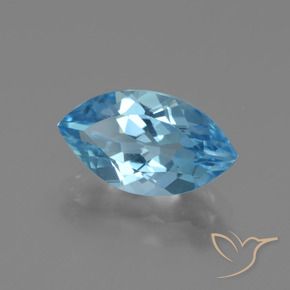 9,17 ctw natürlicher Swiss Blue Topas, Marquise, VVS