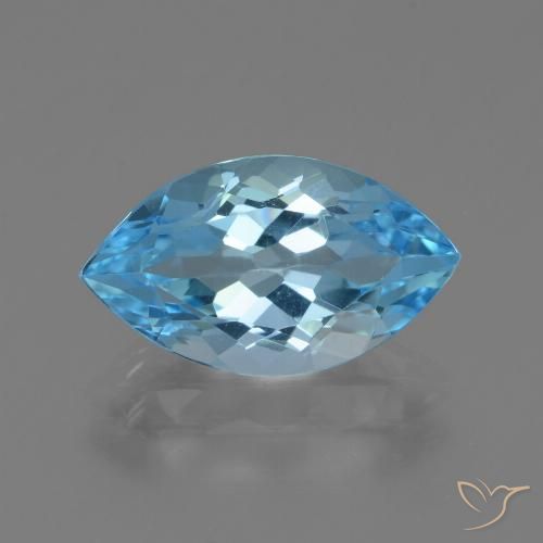 4.29ct Natürlicher Swiss Blue Topas, Marquise, VVS