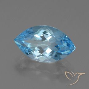 9,17 ctw natürlicher Swiss Blue Topas, Marquise, VVS