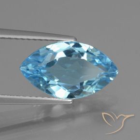 9,17 ctw natürlicher Himmerlblau Topas, Marquise, VVS