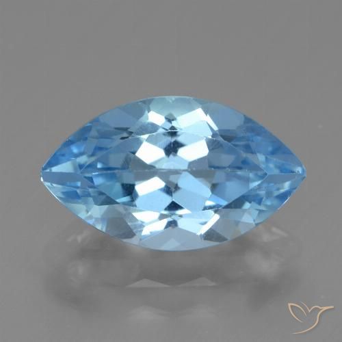 4.16ct Natürlicher Swiss Blue Topas, Marquise, VVS