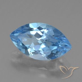 9,17 ctw natürlicher Swiss Blue Topas, Marquise, VVS