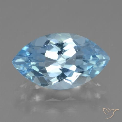 4.11ct Natürlicher Himmerlblau Topas, Marquise, VVS-VS