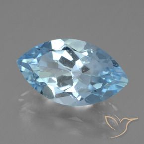 9,17 ctw natürlicher Himmerlblau Topas, Marquise, VVS-VS