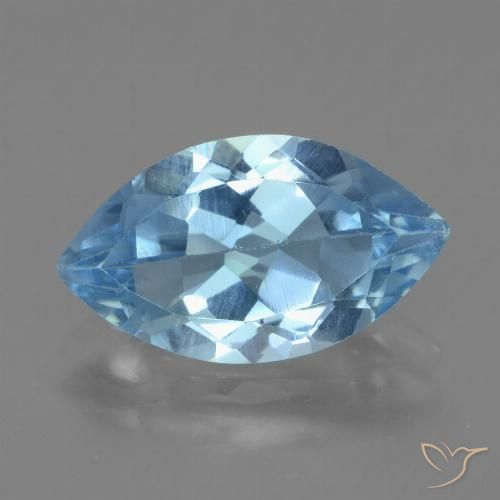3.82ct Natürlicher Swiss Blue Topas, Marquise, VVS