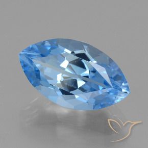 9,17 ctw natürlicher Swiss Blue Topas, Marquise, VVS