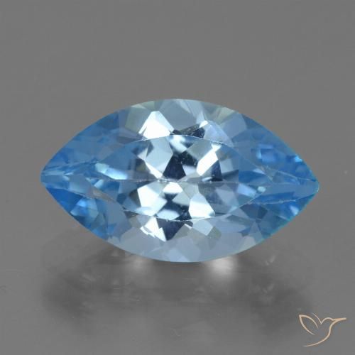 4.12ct Natürlicher Swiss Blue Topas, Marquise, VVS-VS