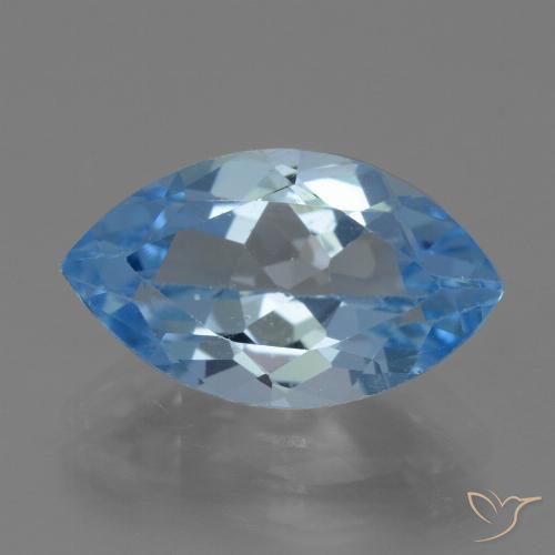 4.40ct Natürlicher Swiss Blue Topas, Marquise, VVS-VS