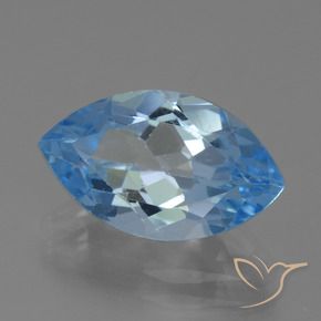 9,17 ctw natürlicher Swiss Blue Topas, Marquise, VVS-VS