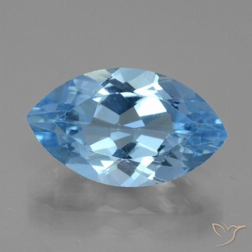 4.48ct Natürlicher Swiss Blue Topas, Marquise, VVS