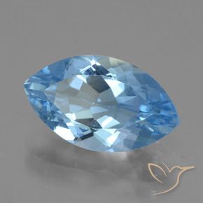 9,17 ctw natürlicher Swiss Blue Topas, Marquise, VVS