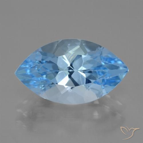 4.35ct Natürlicher Swiss Blue Topas, Marquise, VVS