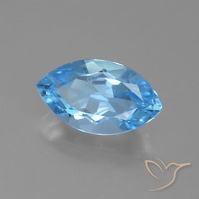 9,17 ctw natürlicher Swiss Blue Topas, Marquise, VVS