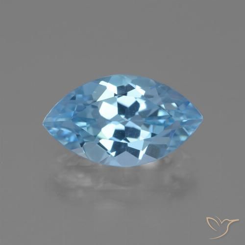 4.18ct Natürlicher Himmerlblau Topas, Marquise, VVS