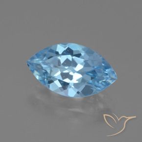 9,17 ctw natürlicher Himmerlblau Topas, Marquise, VVS