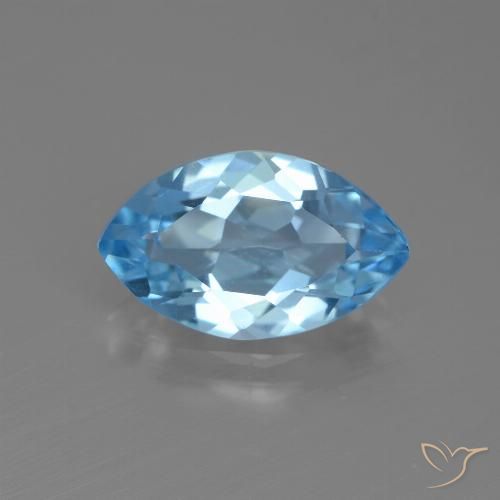 3.57ct Natürlicher Himmerlblau Topas, Marquise, VS