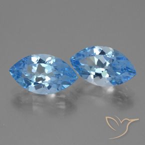 8.12 ct natürliche Swiss Blue Topas-Edelsteine, Marquise, VVS-VS