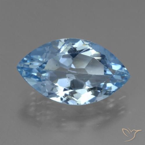 3.87ct Natürlicher Himmerlblau Topas, Marquise, VVS-VS