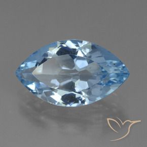 9,17 ctw natürlicher Himmerlblau Topas, Marquise, VVS-VS