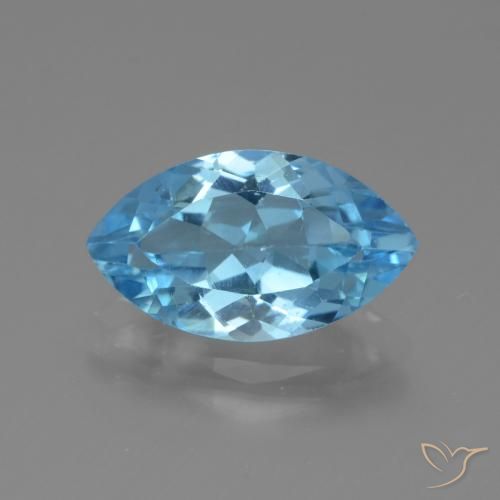 4.12ct Natürlicher Swiss Blue Topas, Marquise, VVS-VS