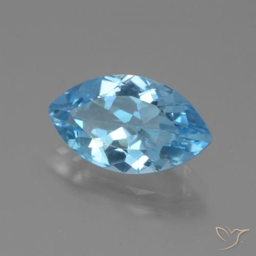 9,17 ctw natürlicher Swiss Blue Topas, Marquise, VVS-VS