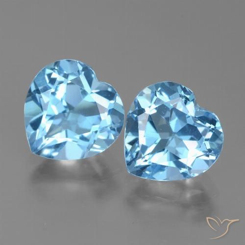 5.91ctw Natürlicher Himmerlblau Topas, Herz, VVS