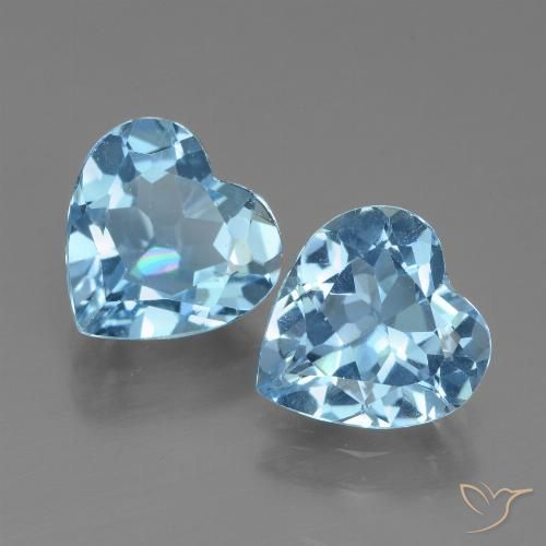 5.21ctw Natürlicher Himmerlblau Topas, Herz, VVS