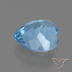 9,17 ctw natürlicher Himmerlblau Topas, Herz, VVS